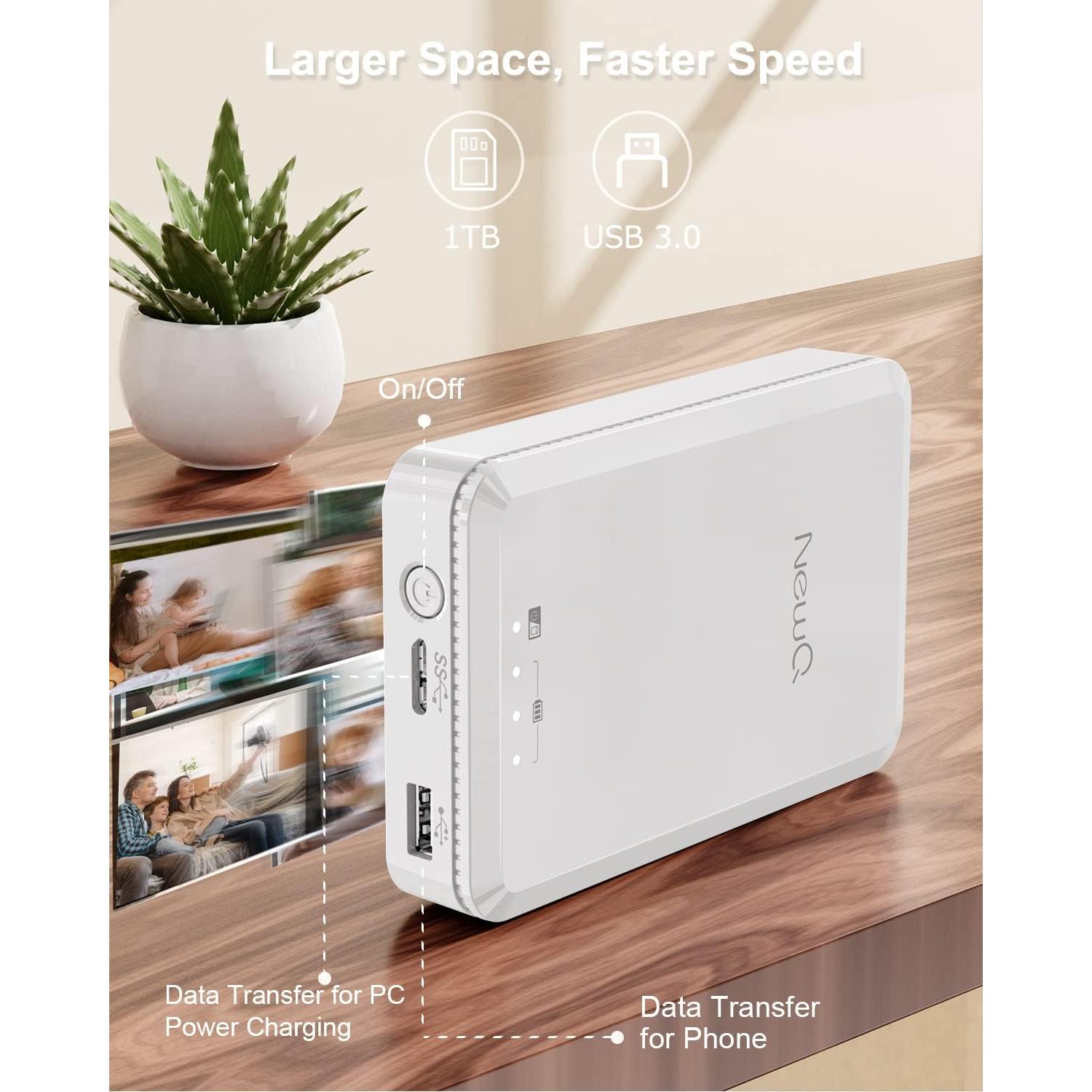 Disco Duro Externo NEWQ 2TB USB para iPhone y Android