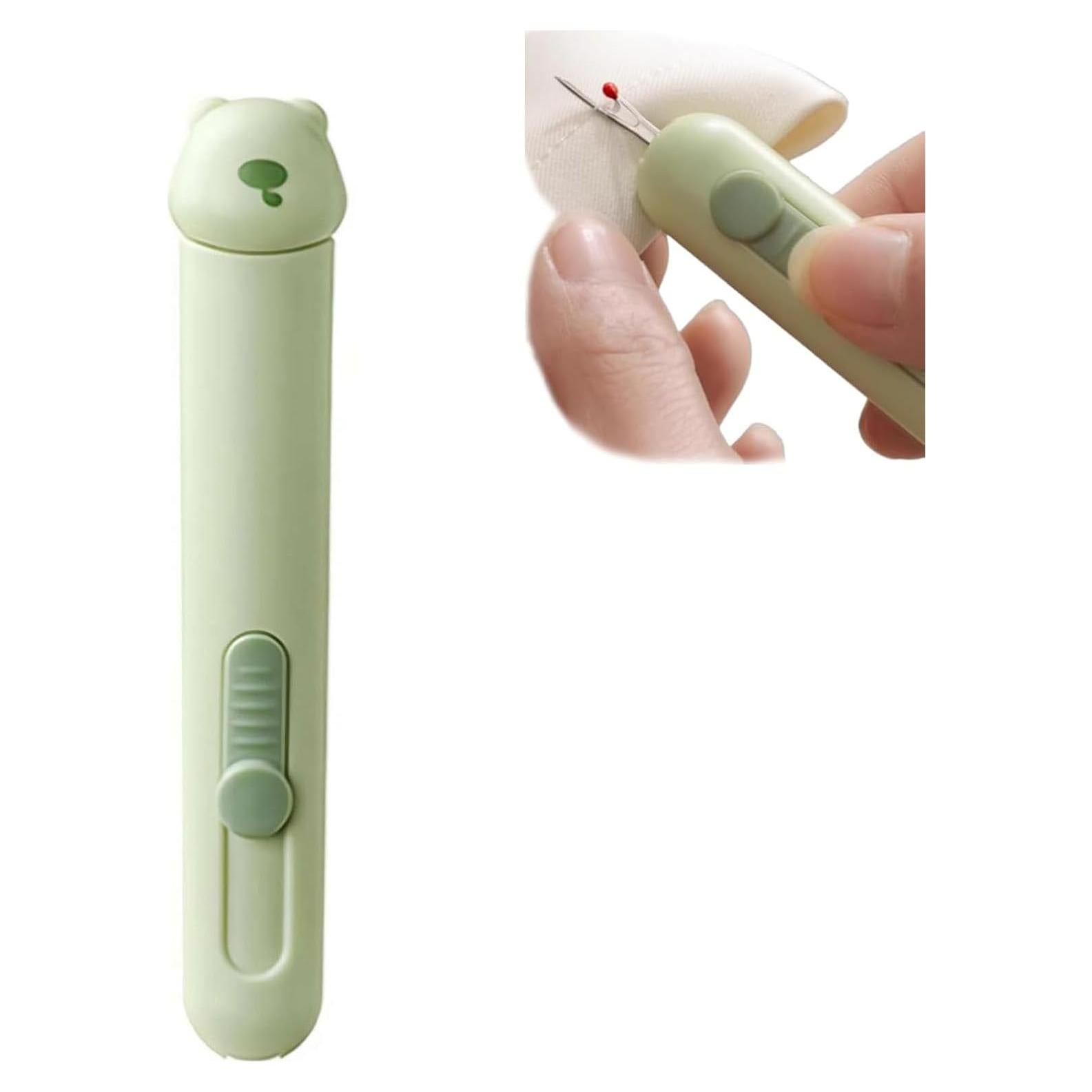 Enhebrador Automático de Agujas 2 en 1 Kezzfpa Verde