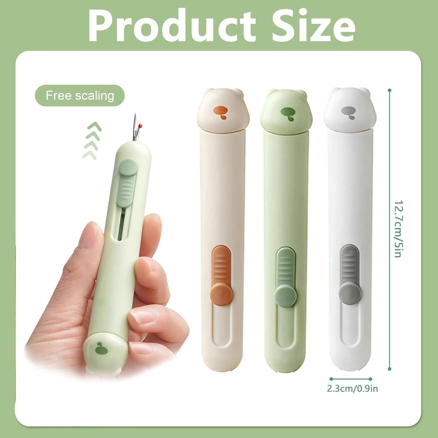 Enhebrador Automático de Agujas 2 en 1 Kezzfpa Verde