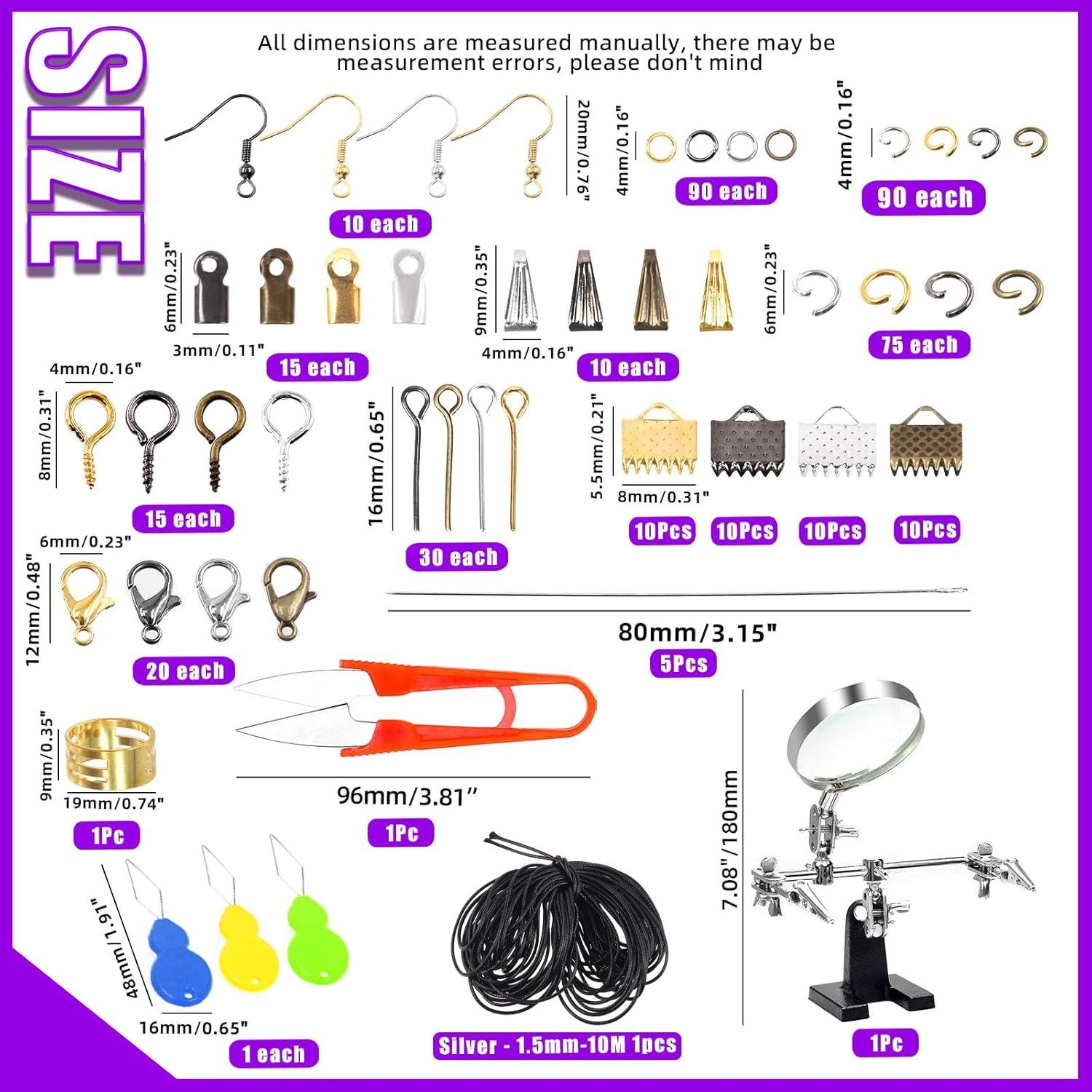 Kit de Suministros para Hacer Joyería Swpeet 1490 Piezas