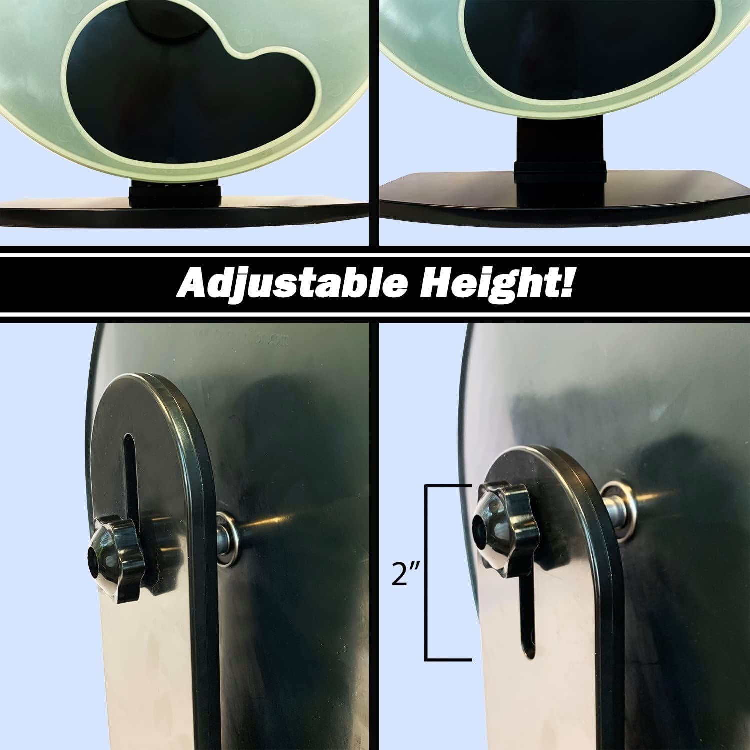 Rueda de Ejercicio Silent Runner Pro 30 cm Negra con Soporte