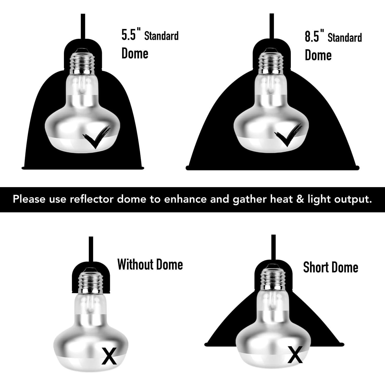 Lámpara de Calor MRREPTILE 75W para Reptiles - Paquete de 2