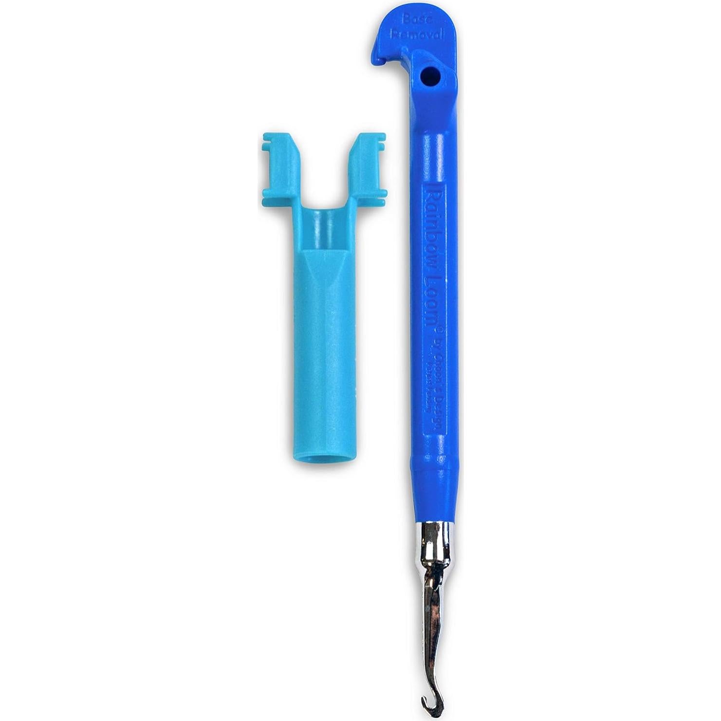 Kit de Mejora Rainbow Loom - Gancho de Metal Azul y Mini Telar