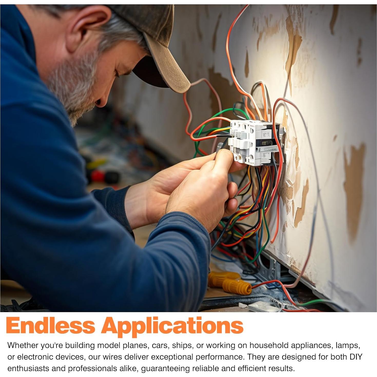 Cable eléctrico de PVC 18 AWG SCHDRA 6 colores 3 metros