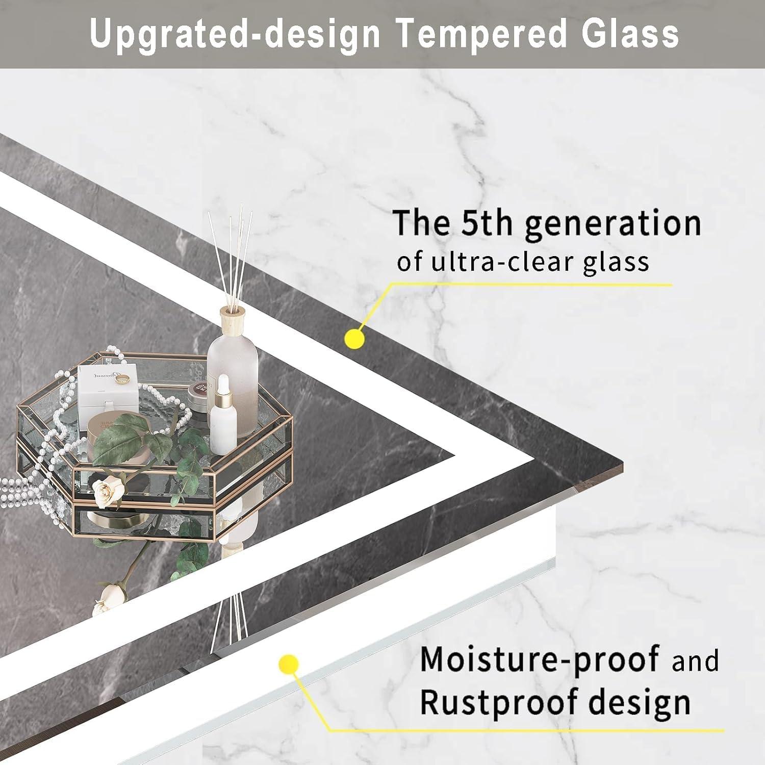 Espejo LED 50.8x71.1 cm Twalsu con Luz Frontal y Trasera