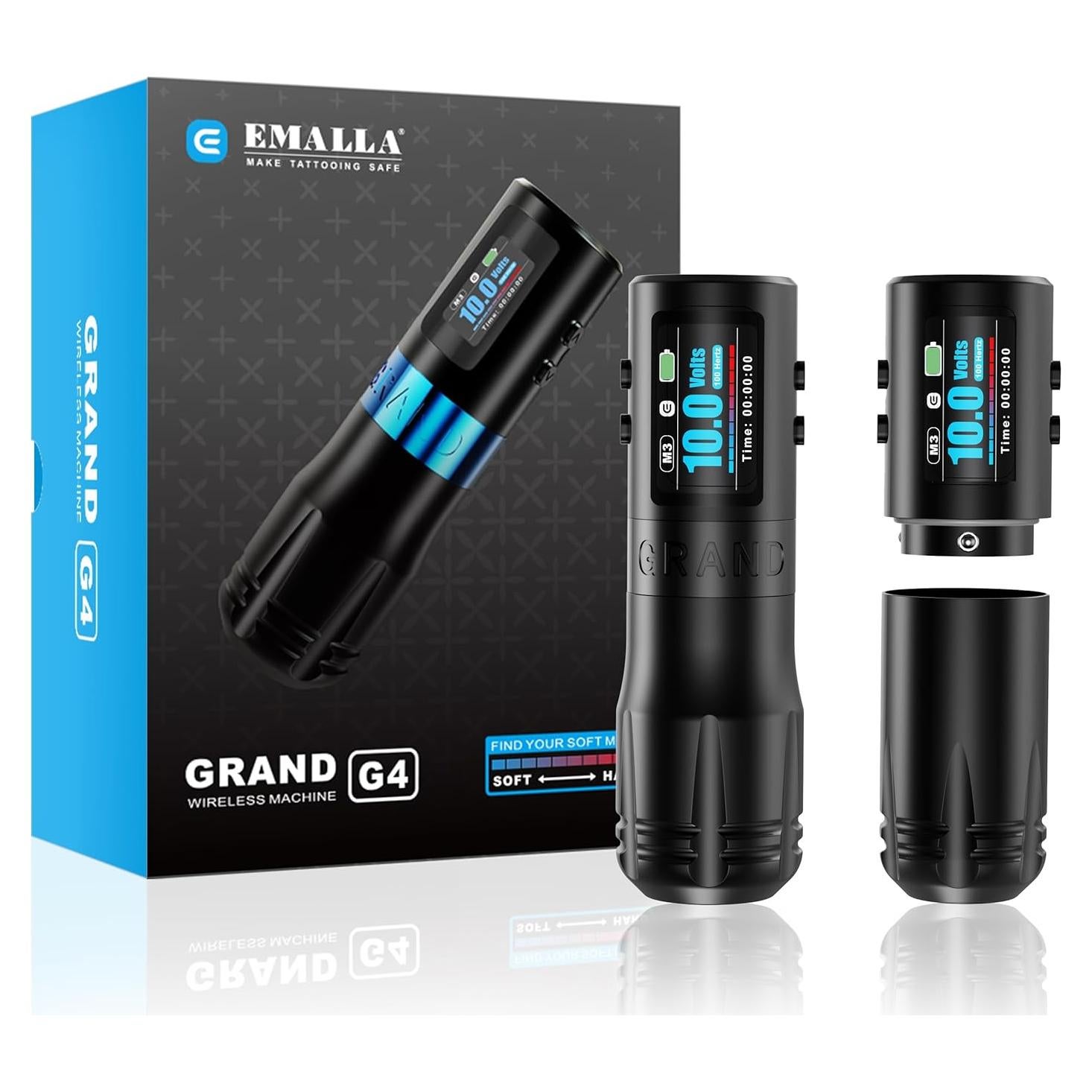 Máquina de Tatuaje Inalámbrica Emalla G4 3.5mm Profesional