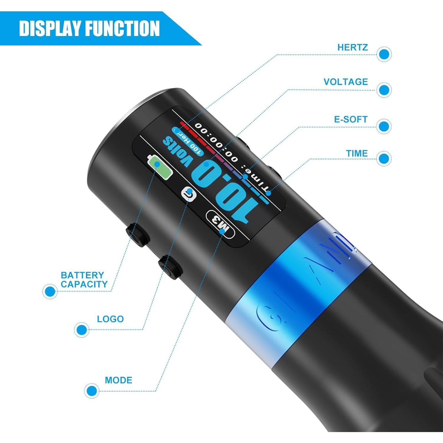 Máquina de Tatuaje Inalámbrica Emalla G4 3.5mm Profesional