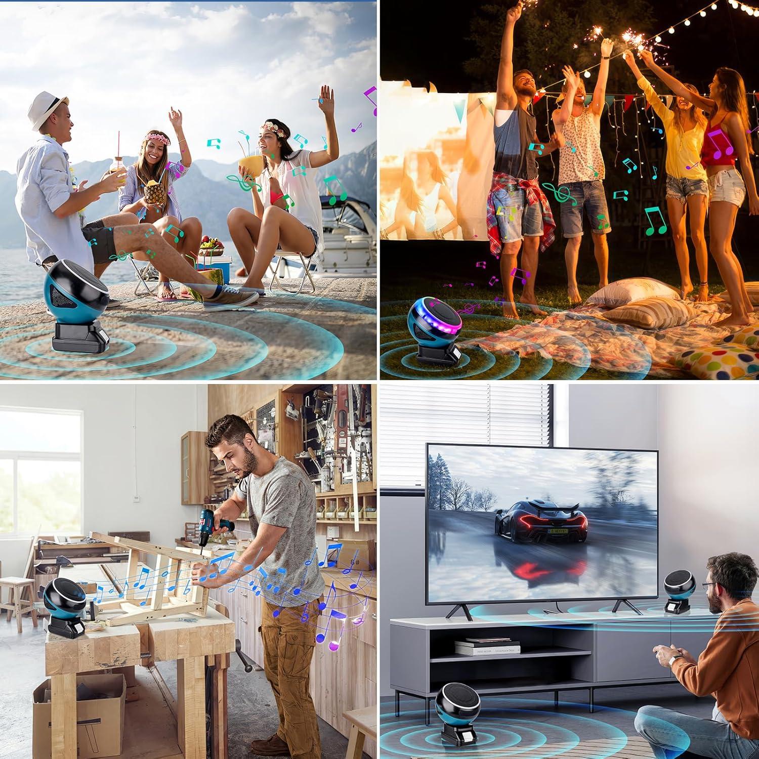 Altavoz Bluetooth Makita MT-YX008A 30W 20.12m Inalámbrico