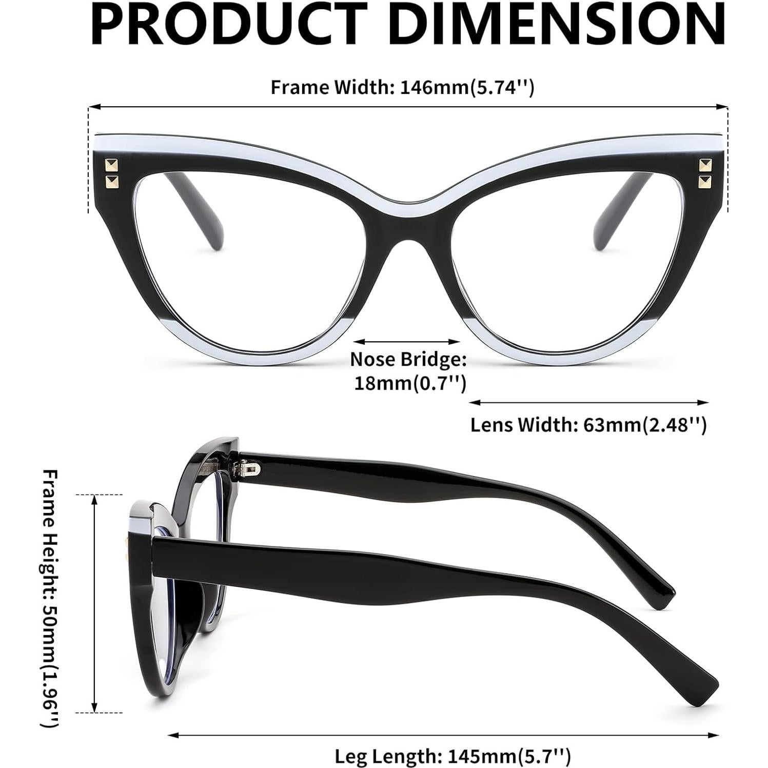 Gafas de Computadora FEISEDY B2323 Anti Luz Azul Mujeres