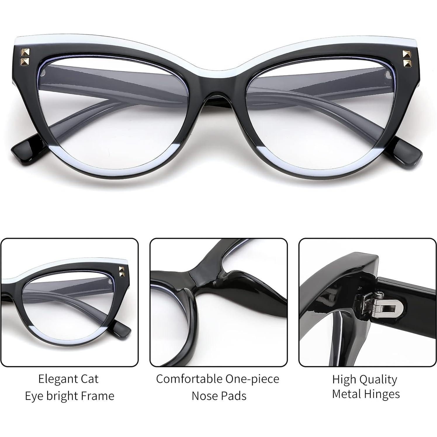 Gafas de Computadora FEISEDY B2323 Anti Luz Azul Mujeres