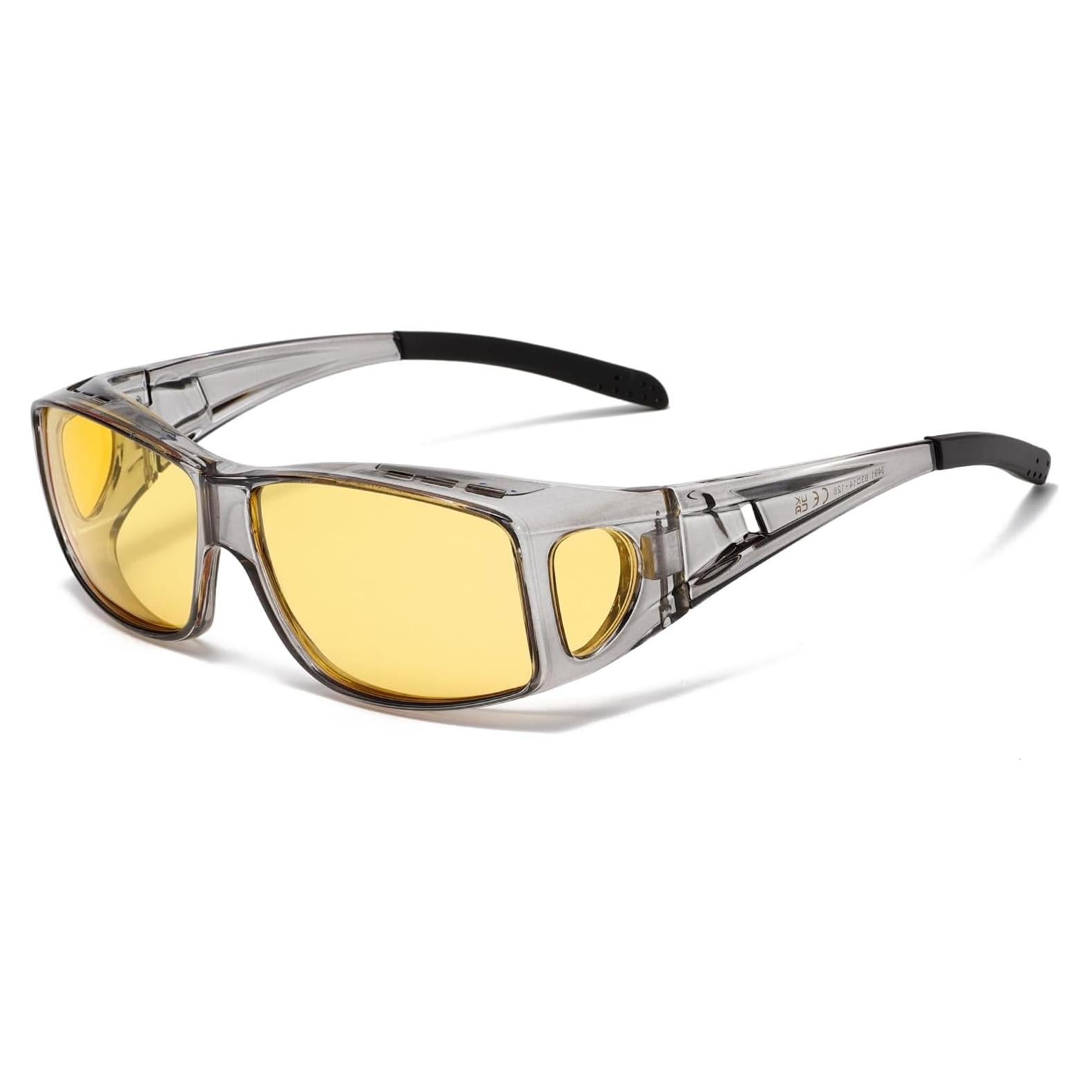 Gafas de Conducción Nocturna CARFIA - Lentes Polarizados Amarillos HD