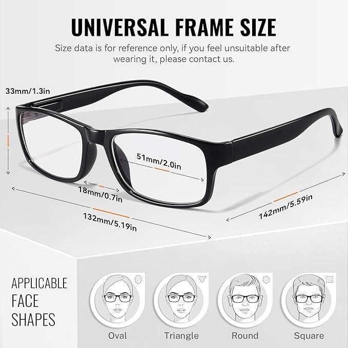 Gafas de Lectura Gaoye 5 Pack Anti Luz Azul 1.25x