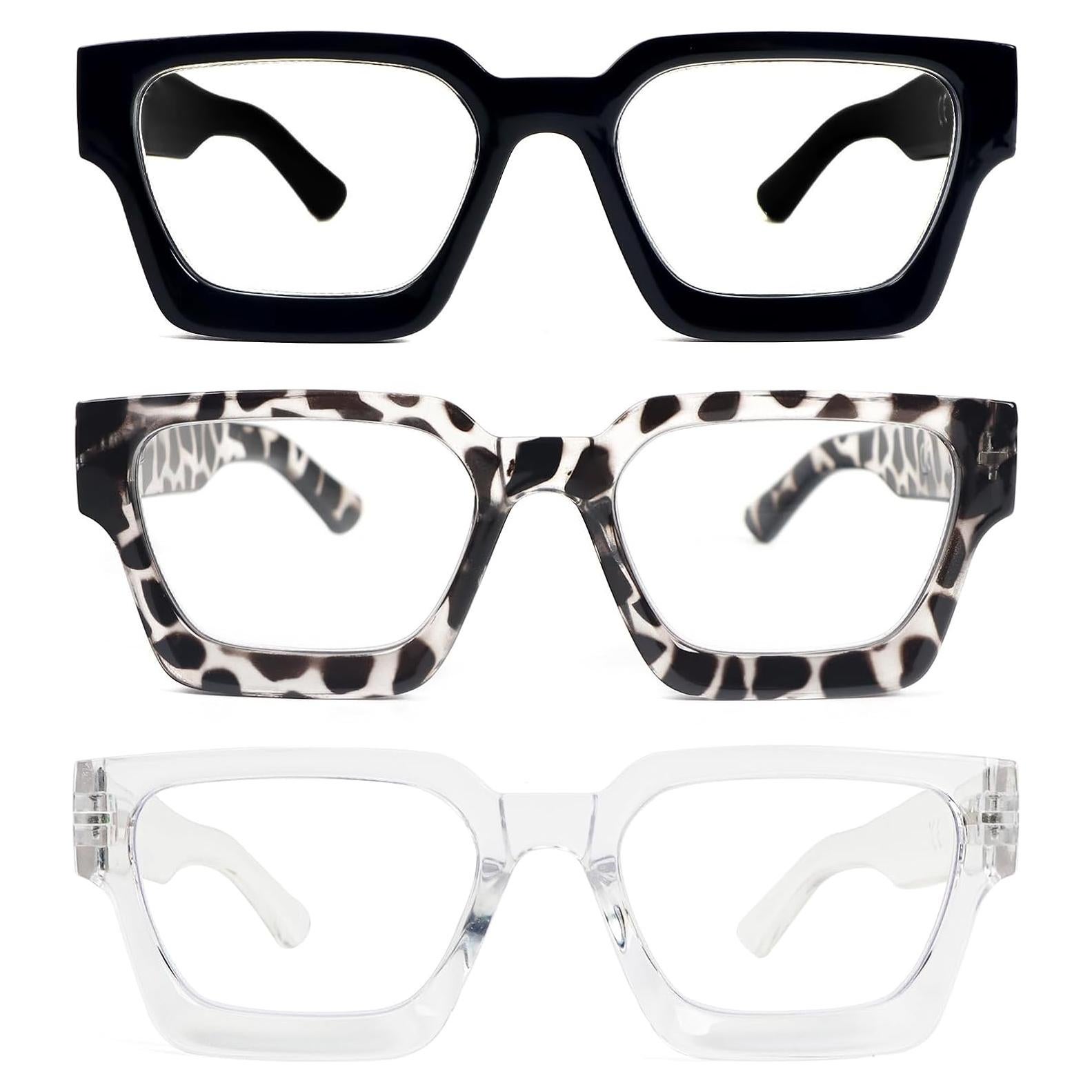 Gafas de Lectura REAVEE 3 Paquetes Bloqueo Luz Azul 54mm