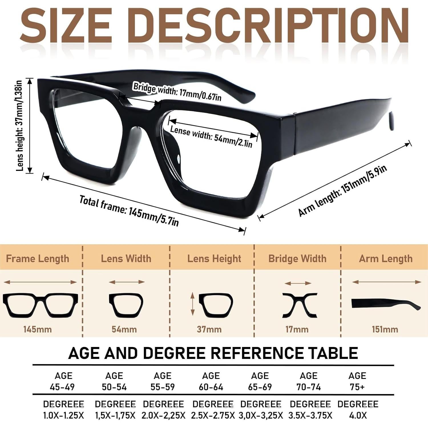 Gafas de Lectura REAVEE 3 Paquetes Bloqueo Luz Azul 54mm