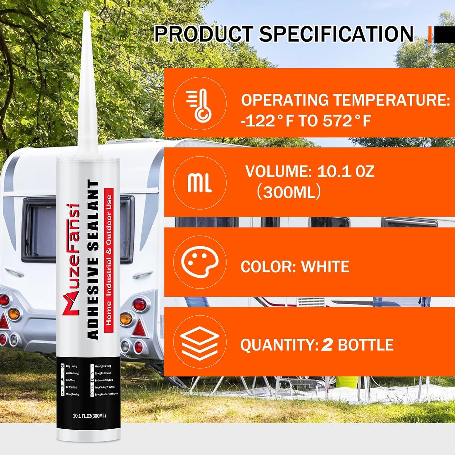 Sellador de Techo Autonivelante MuzeFansi - 2 Paquetes 0.57 kg