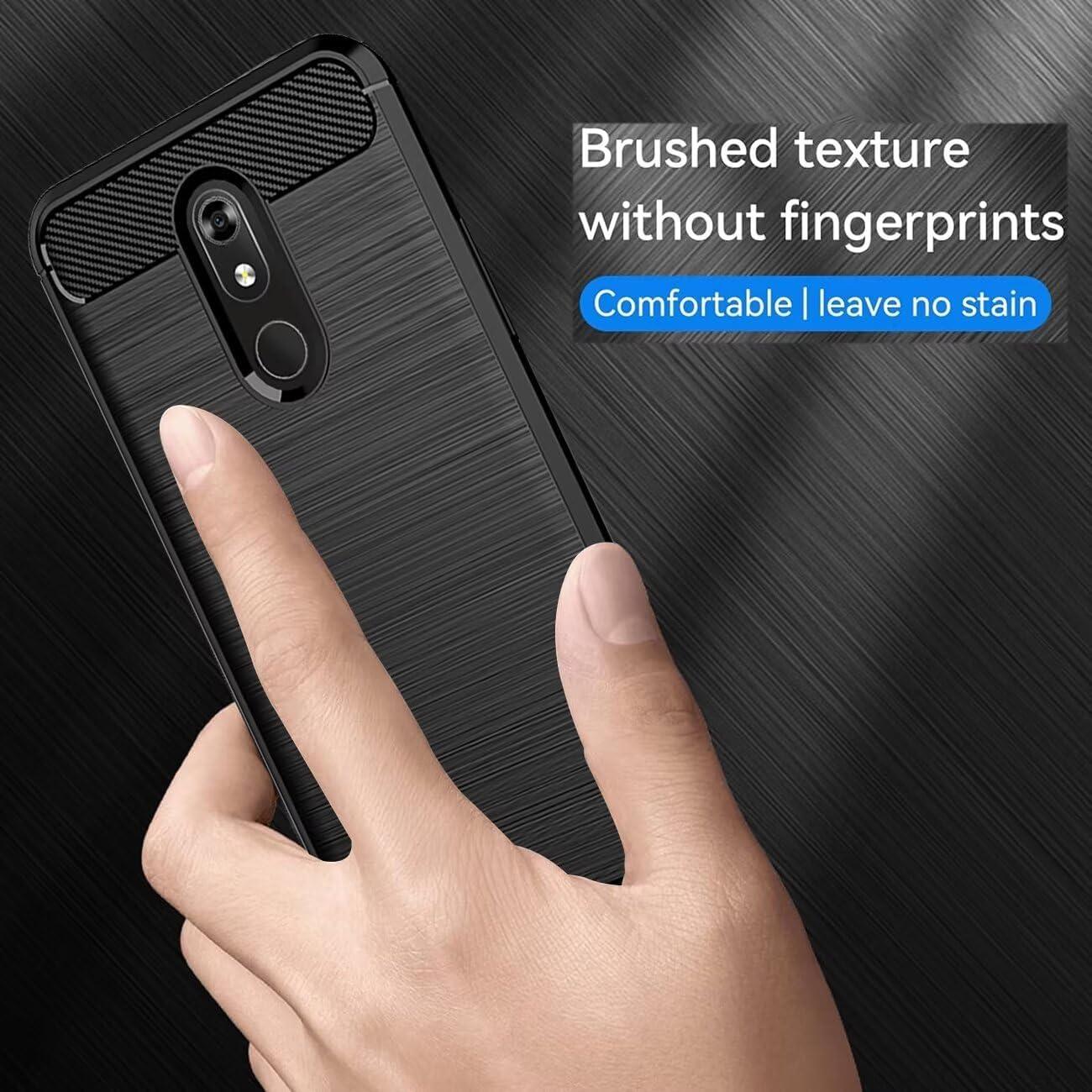 Funda para LG Stylo 5/5X/5 Plus/5+ - TPU Carbono Negra