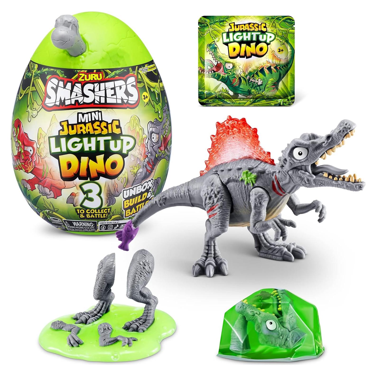 Smashers Mini Huevo Dino Iluminado ZURU Spinosaurus 258g