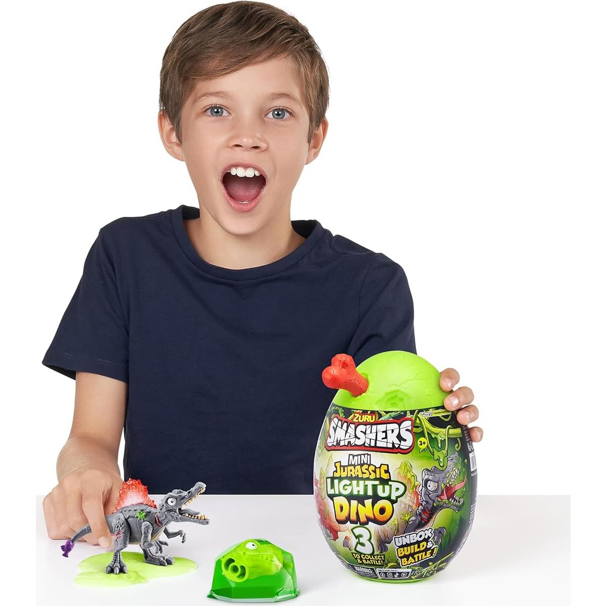 Smashers Mini Huevo Dino Iluminado ZURU Spinosaurus 258g