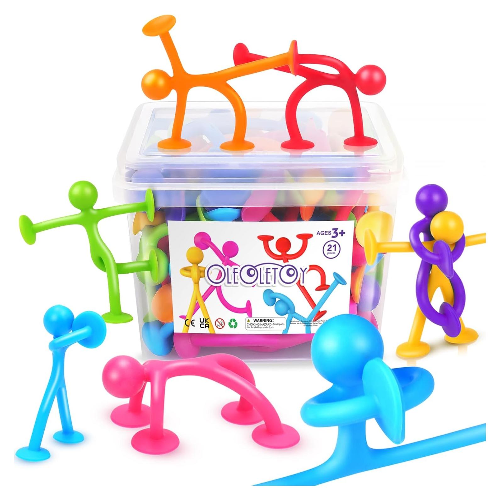 Juguetes Antiestrés de Succión OleOletOy - Paquete de 21 Piezas