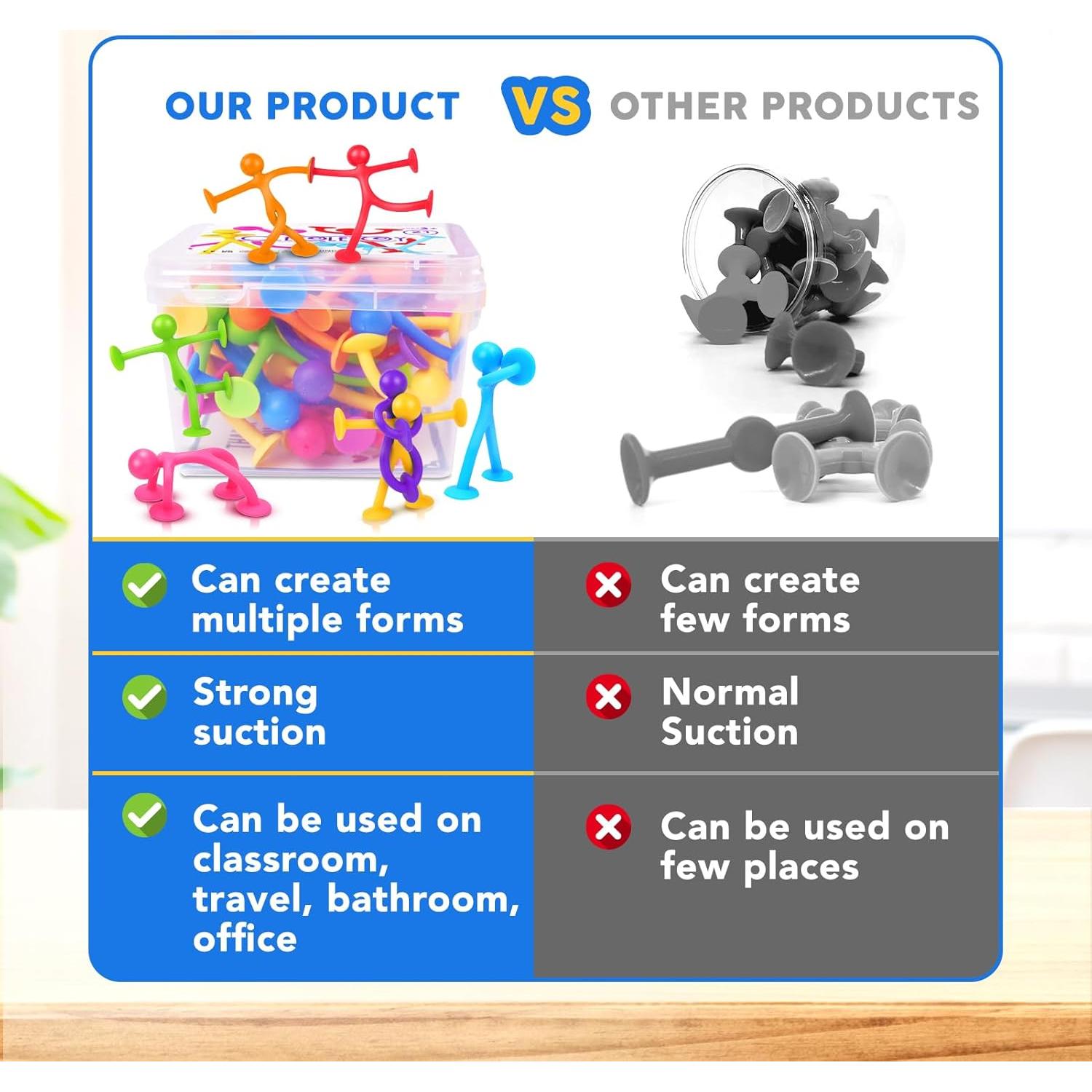 Juguetes Antiestrés de Succión OleOletOy - Paquete de 21 Piezas