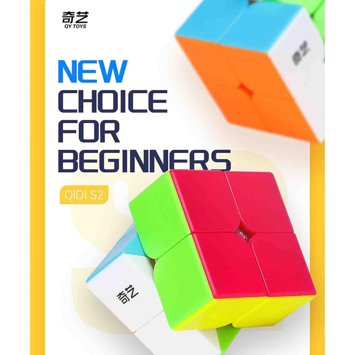 Cubo Mágico 2x2 QIDIS - Rompecabezas ABS para 7 Años+