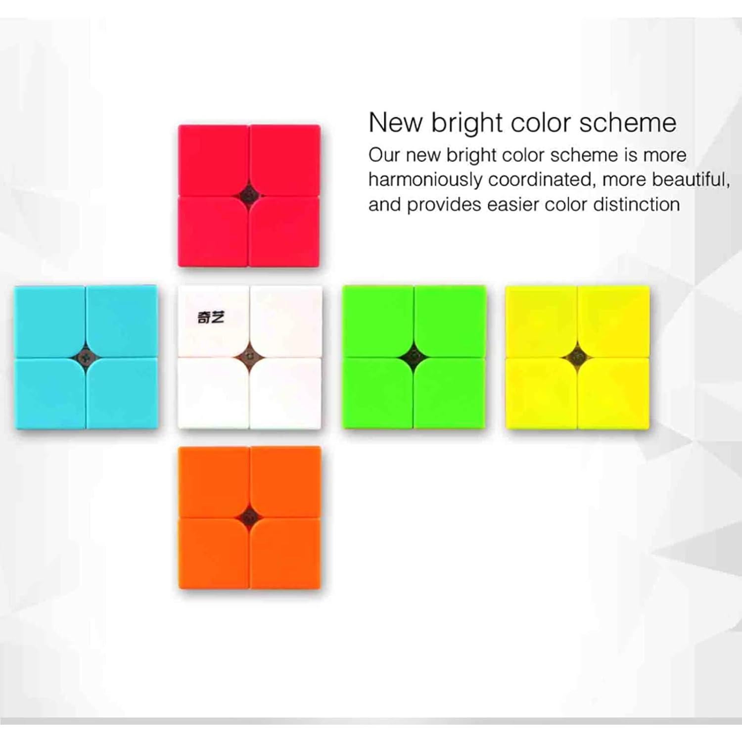 Cubo Mágico 2x2 QIDIS - Rompecabezas ABS para 7 Años+