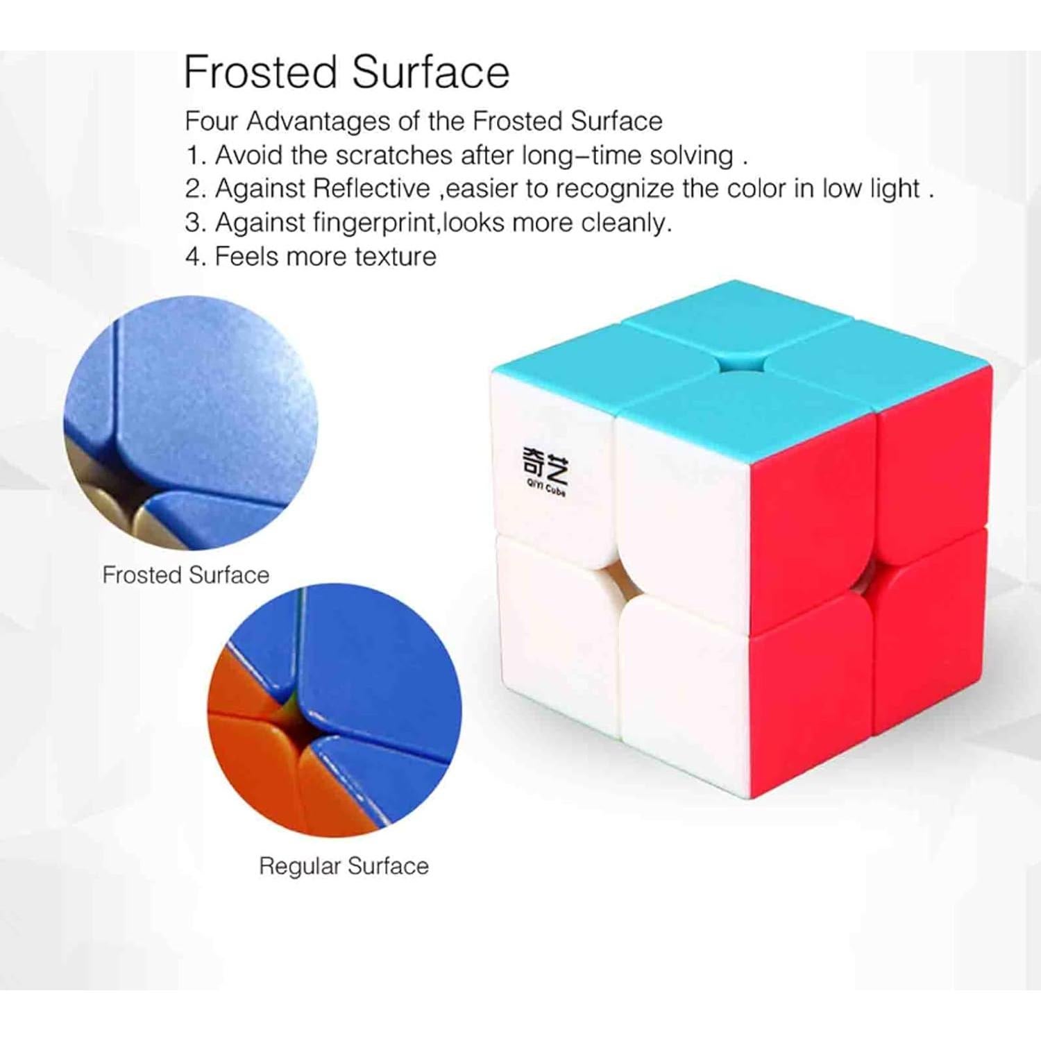 Cubo Mágico 2x2 QIDIS - Rompecabezas ABS para 7 Años+