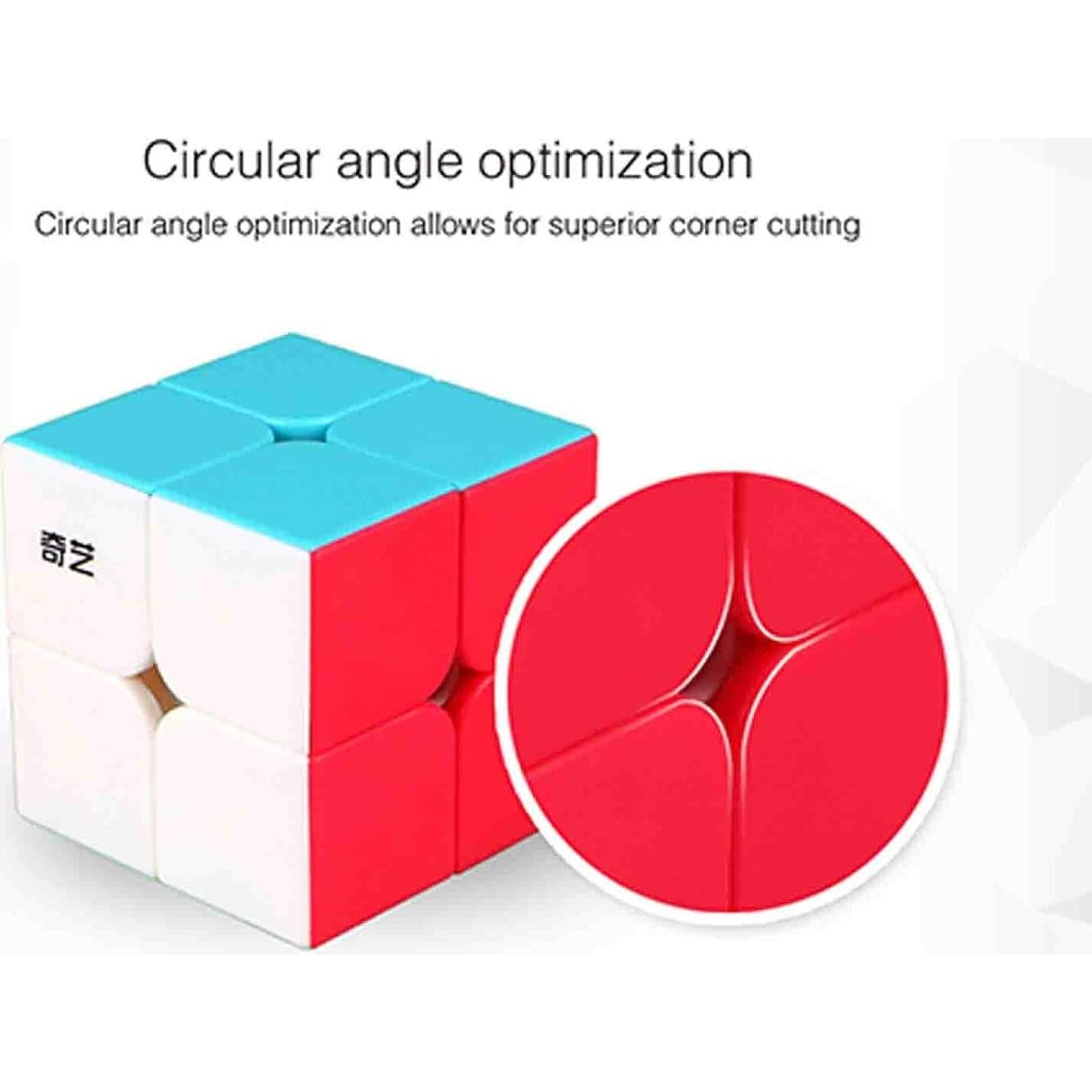 Cubo Mágico 2x2 QIDIS - Rompecabezas ABS para 7 Años+