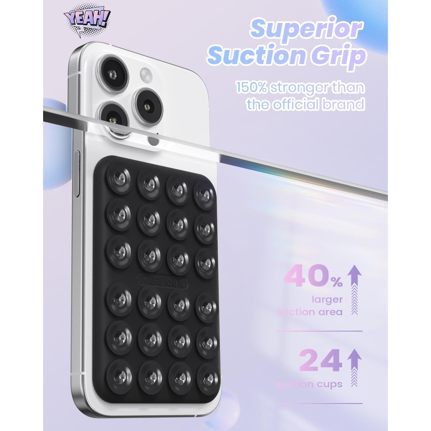 Soporte de teléfono magnético Klearlook para MagSafe, Negro