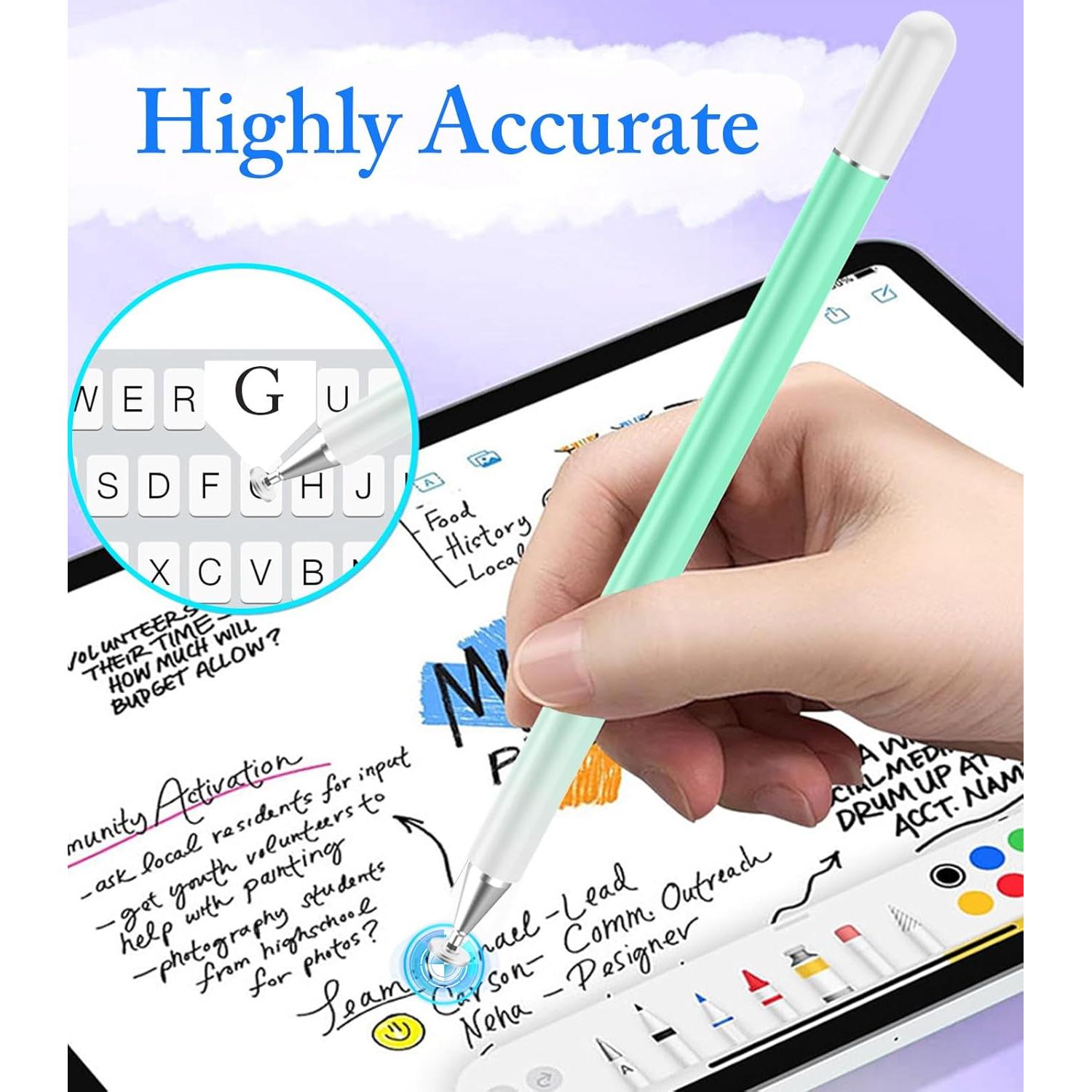Lápiz Stylus Kenkor 2 en 1 para Pantallas Táctiles - Verde y Azul