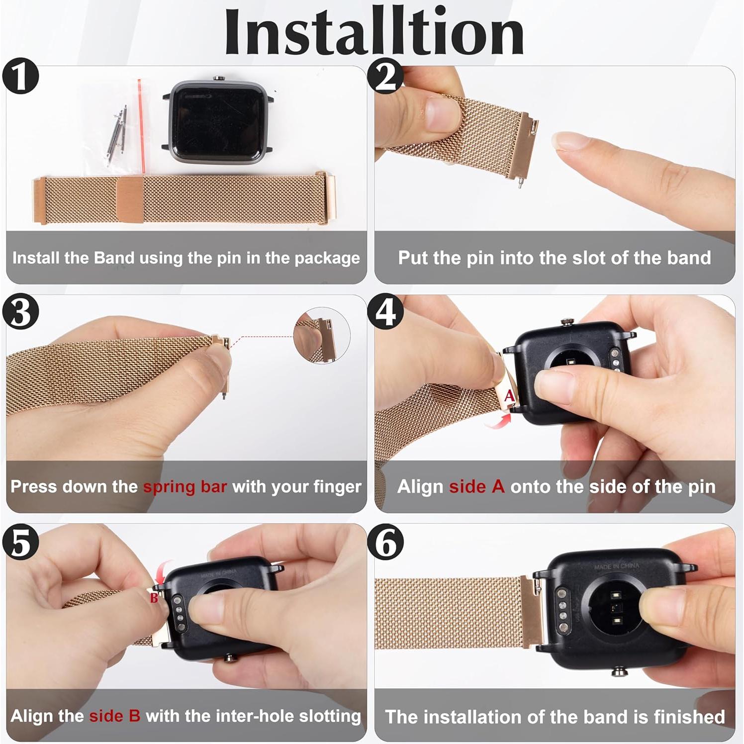 Banda de Reloj Magnética 19mm Kuaguozhe para Veryfitpro