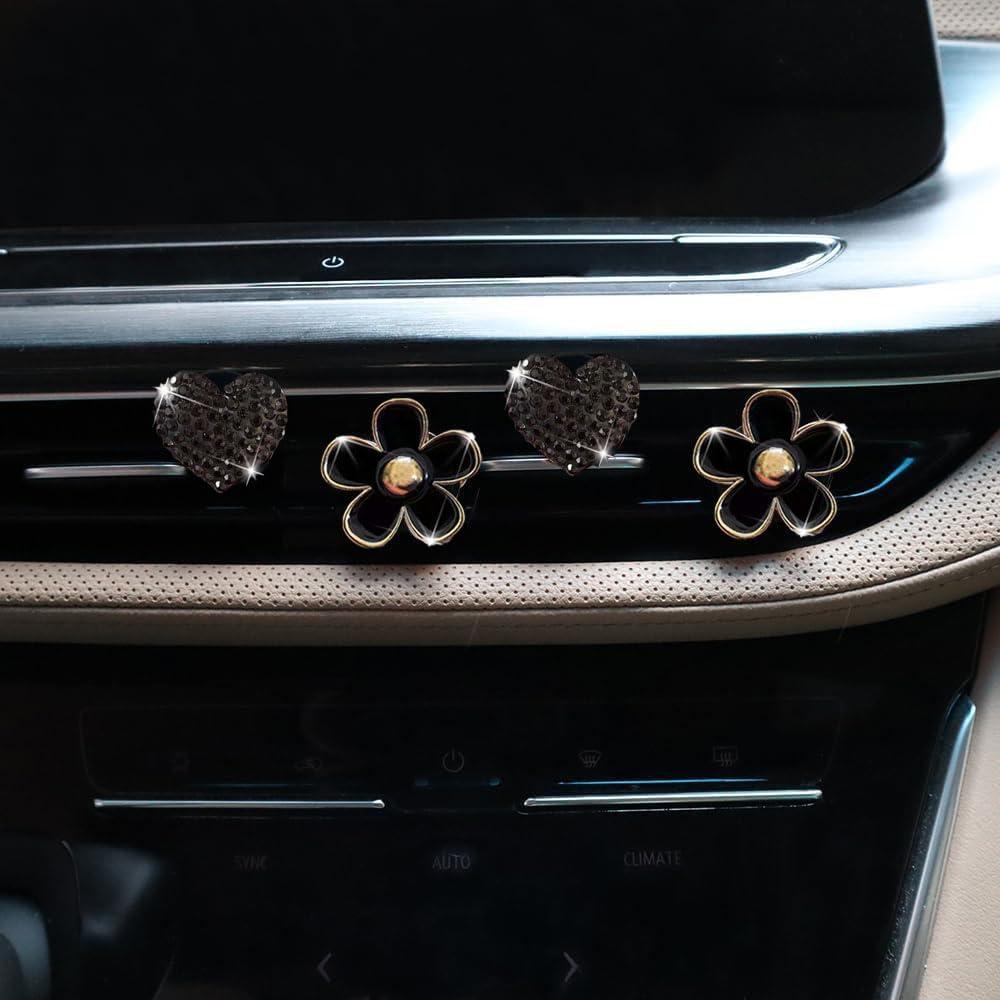 4 Clips de Ventilación de Aire EGBANG con Almohadillas Fragantes