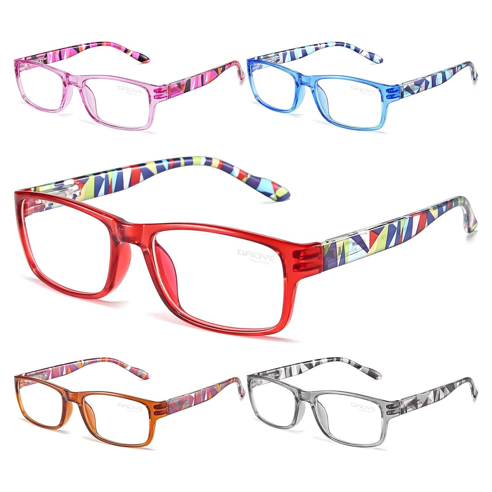 Gafas de Lectura Gaoye 5 Pack Anti Luz Azul 1.25x