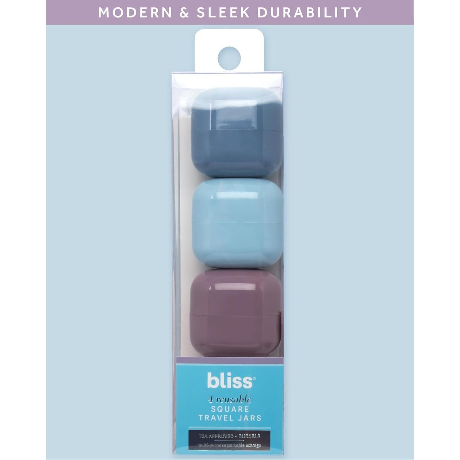 Juego de Tarros de Viaje Bliss - 4 Piezas 15g a Prueba de Fugas