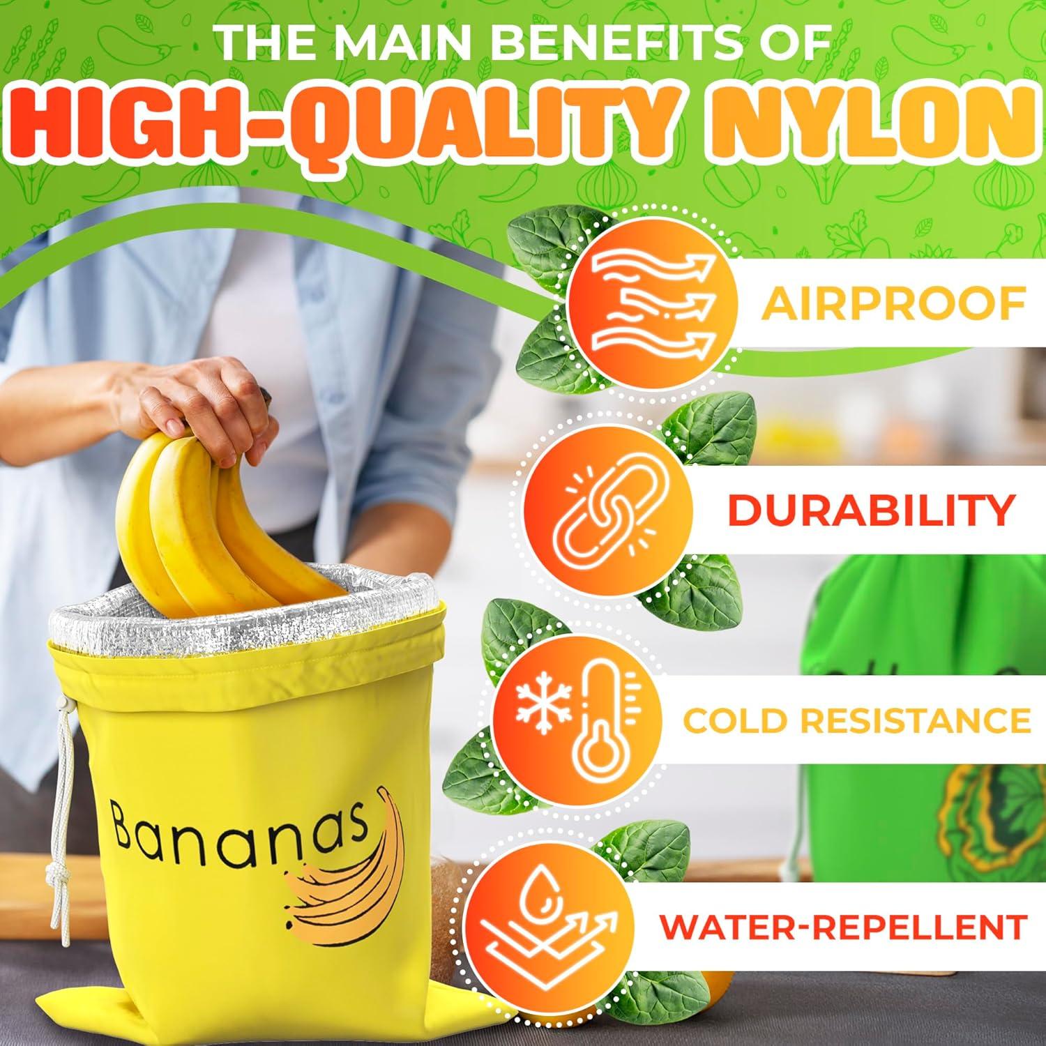 Bolsas Reutilizables VIKROM para Frutas y Verduras 2 Piezas