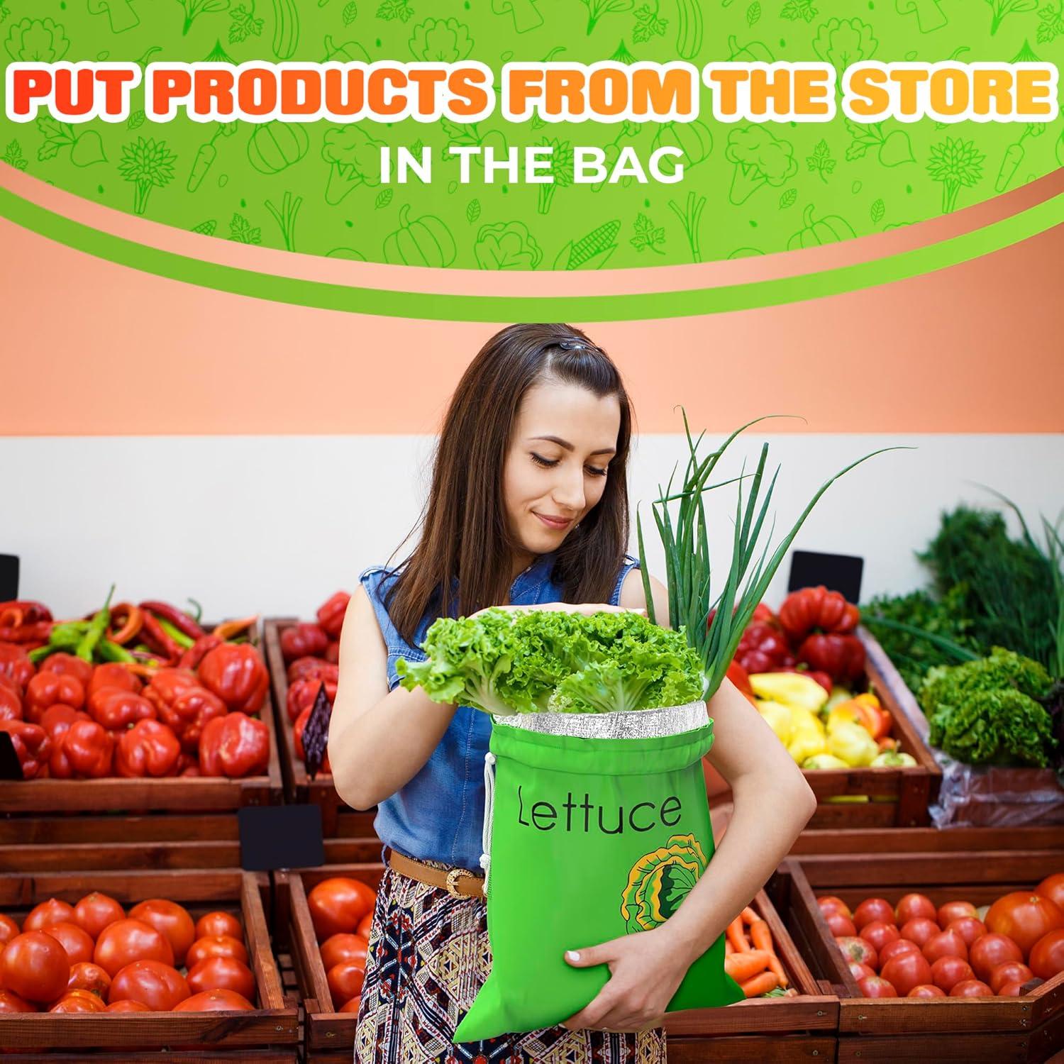 Bolsas Reutilizables VIKROM para Frutas y Verduras 2 Piezas