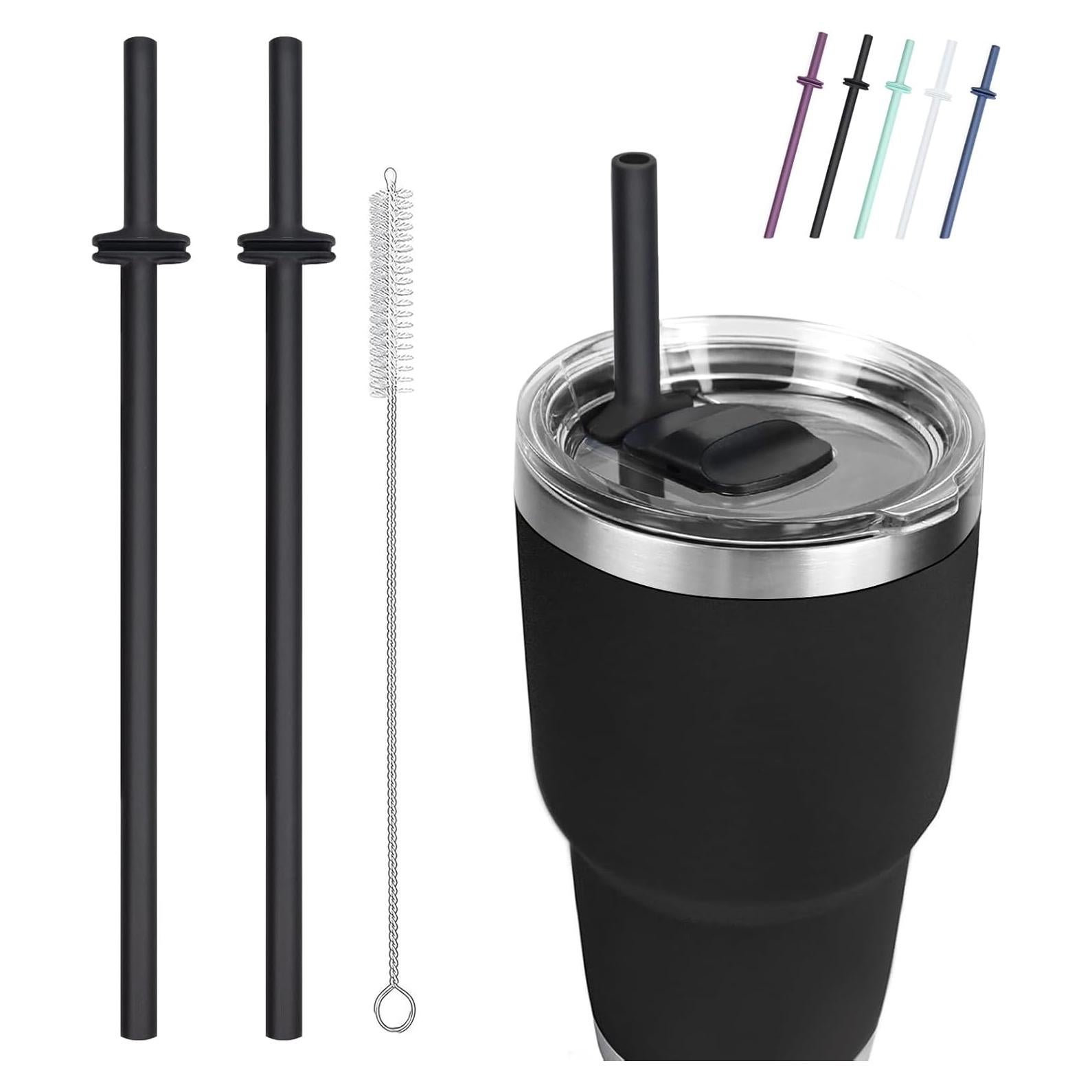 Popotes de Silicona Reutilizables MOVOLIVI para Yeti 30/20 oz