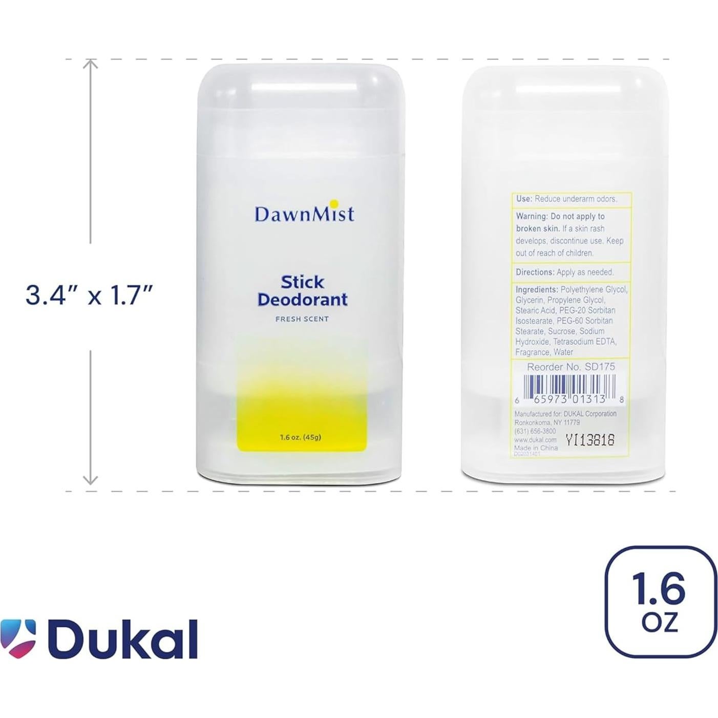 Deodorante Stick DUKAL Aroma Fresco 45 g Libre de Alcohol