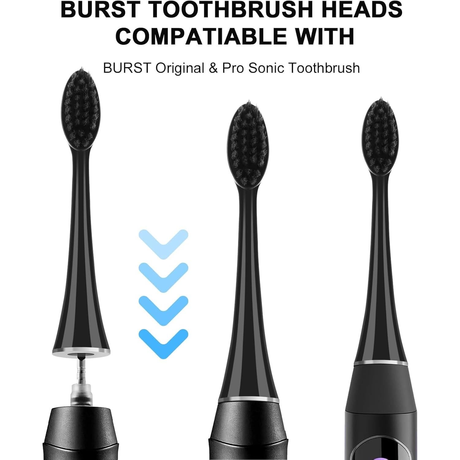 Cabezas de cepillo de dientes eléctrico Burst 5 unidades negras