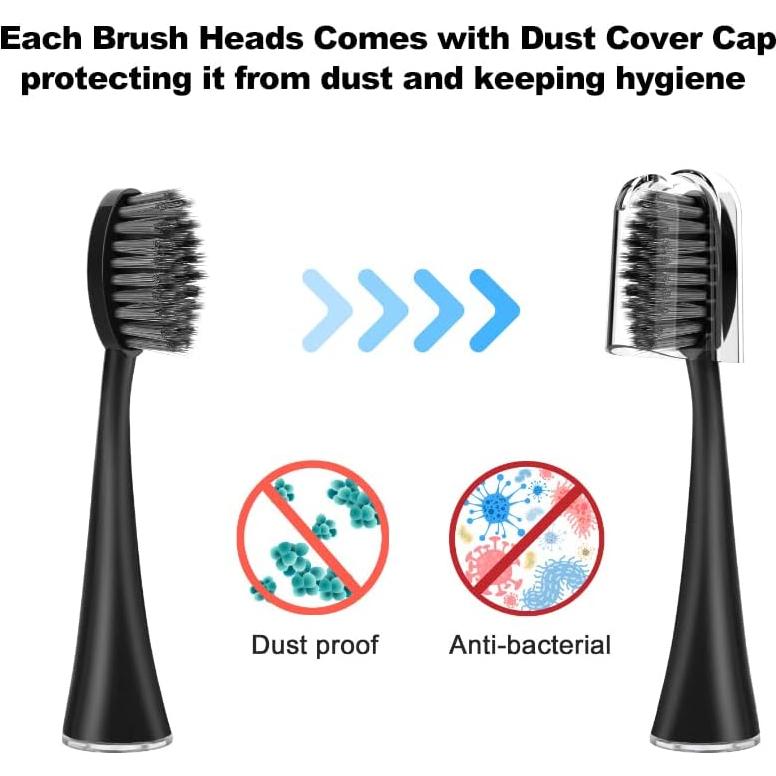 Cabezas de cepillo de dientes eléctrico Burst 5 unidades negras