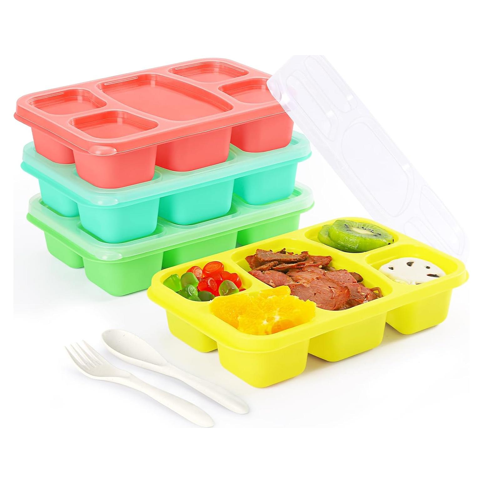 Contenedor de Almuerzo Bento IVEETTY 5 Compartimentos Verde