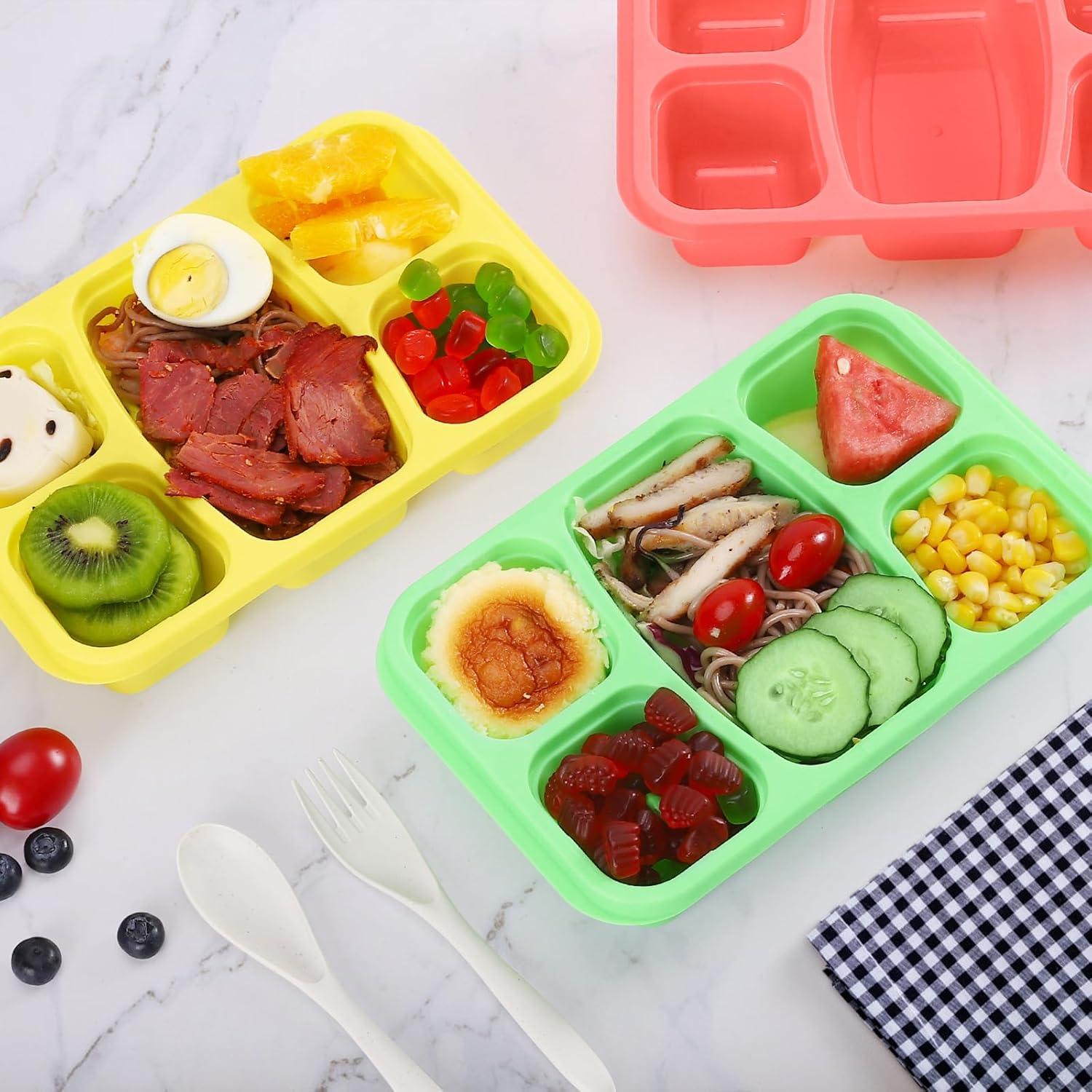 Contenedor de Almuerzo Bento IVEETTY 5 Compartimentos Verde