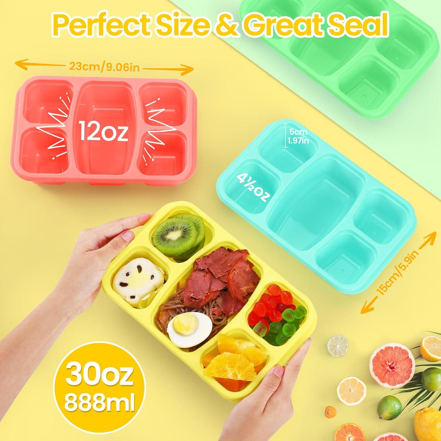 Contenedor de Almuerzo Bento IVEETTY 5 Compartimentos Verde