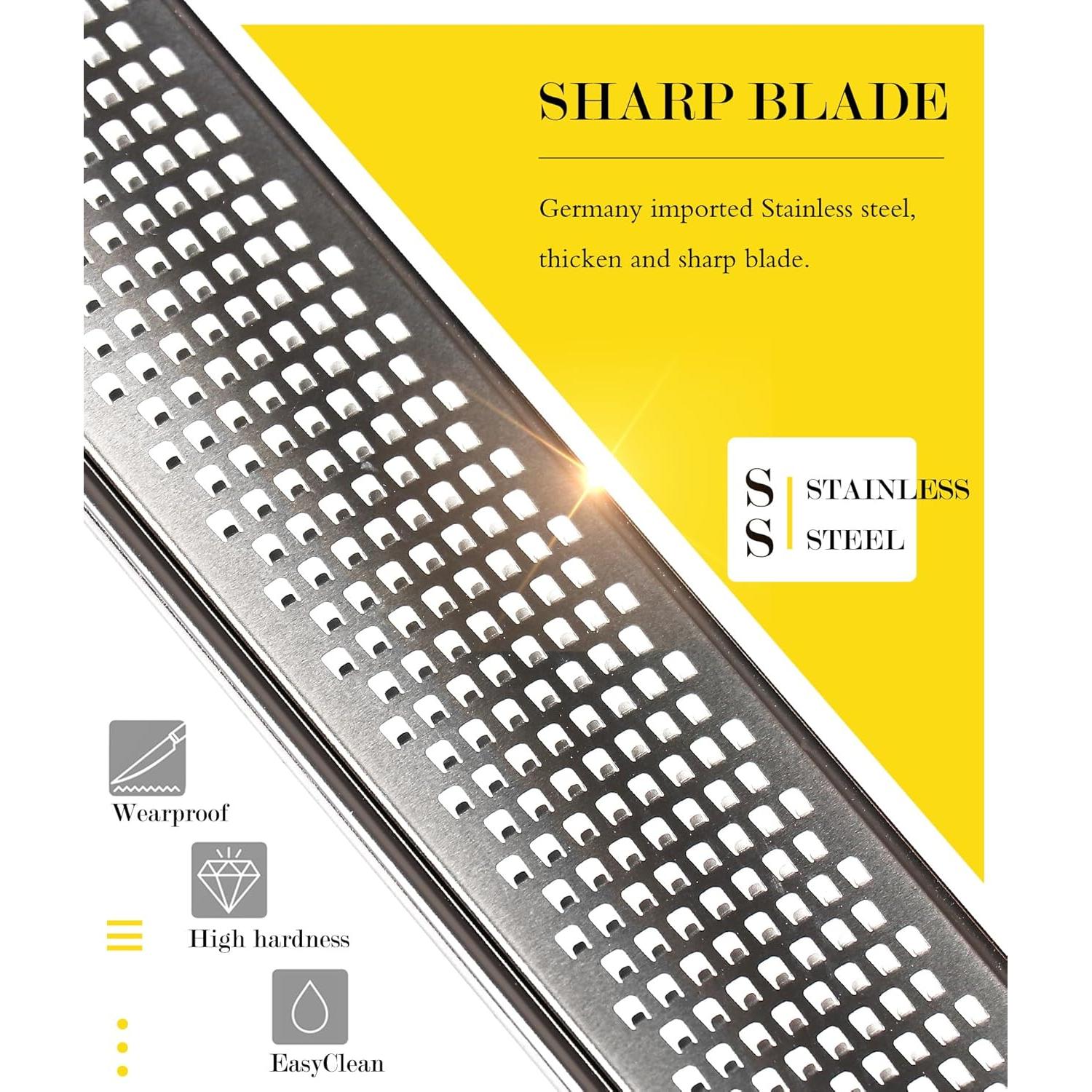 Rallador de Limón Ourokhome de Acero Inoxidable Negro