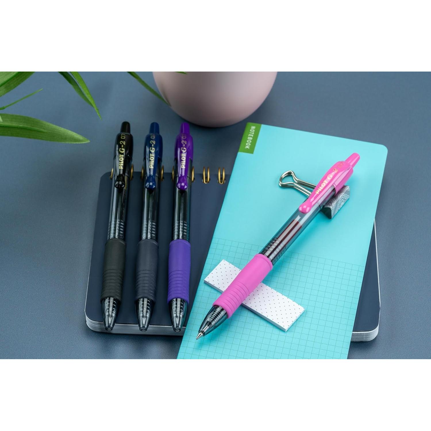 Bolígrafos de Gel Pilot G2 Edición Limitada 0.7mm Multicolor - Paquete de 10