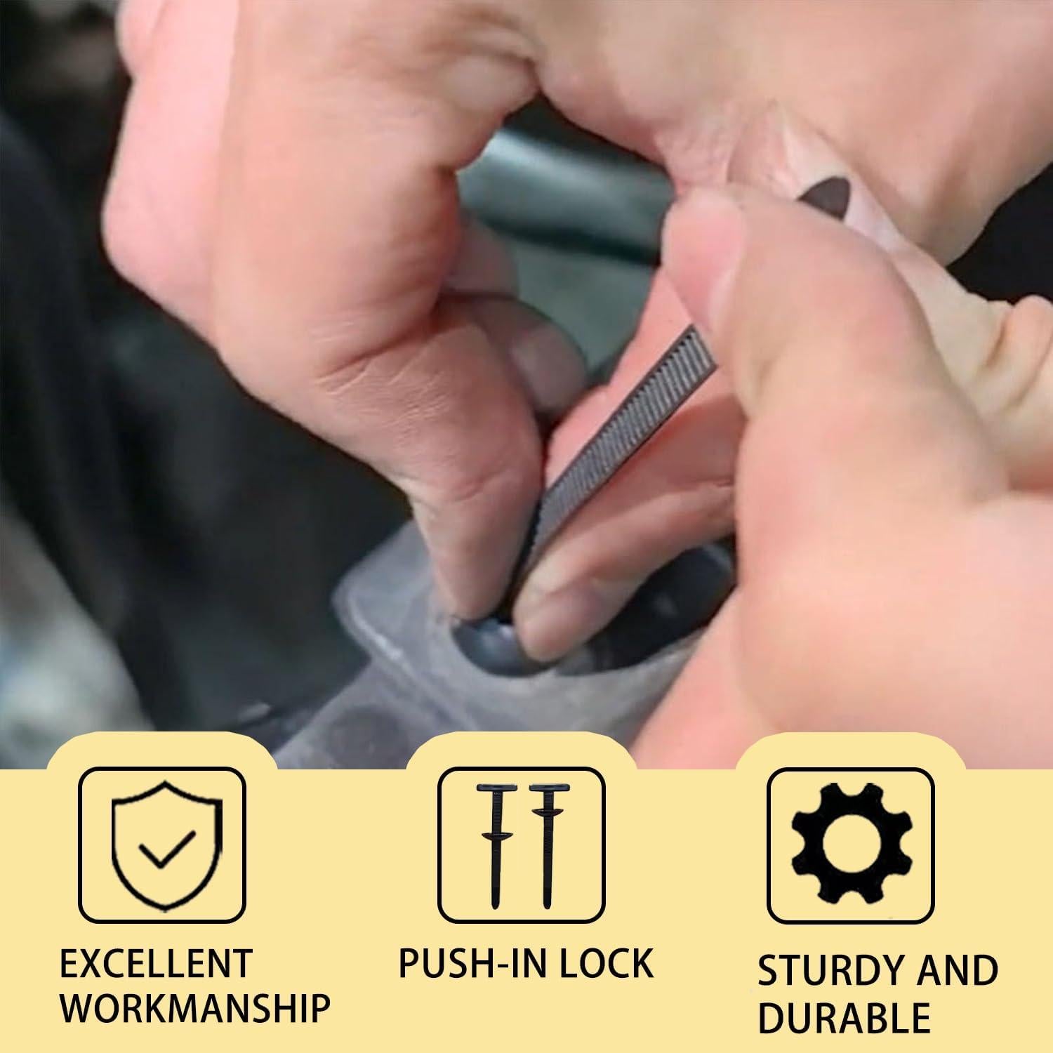 Hebilla de Brida de Cable Universal BOVVSKY 50PCS Nylon