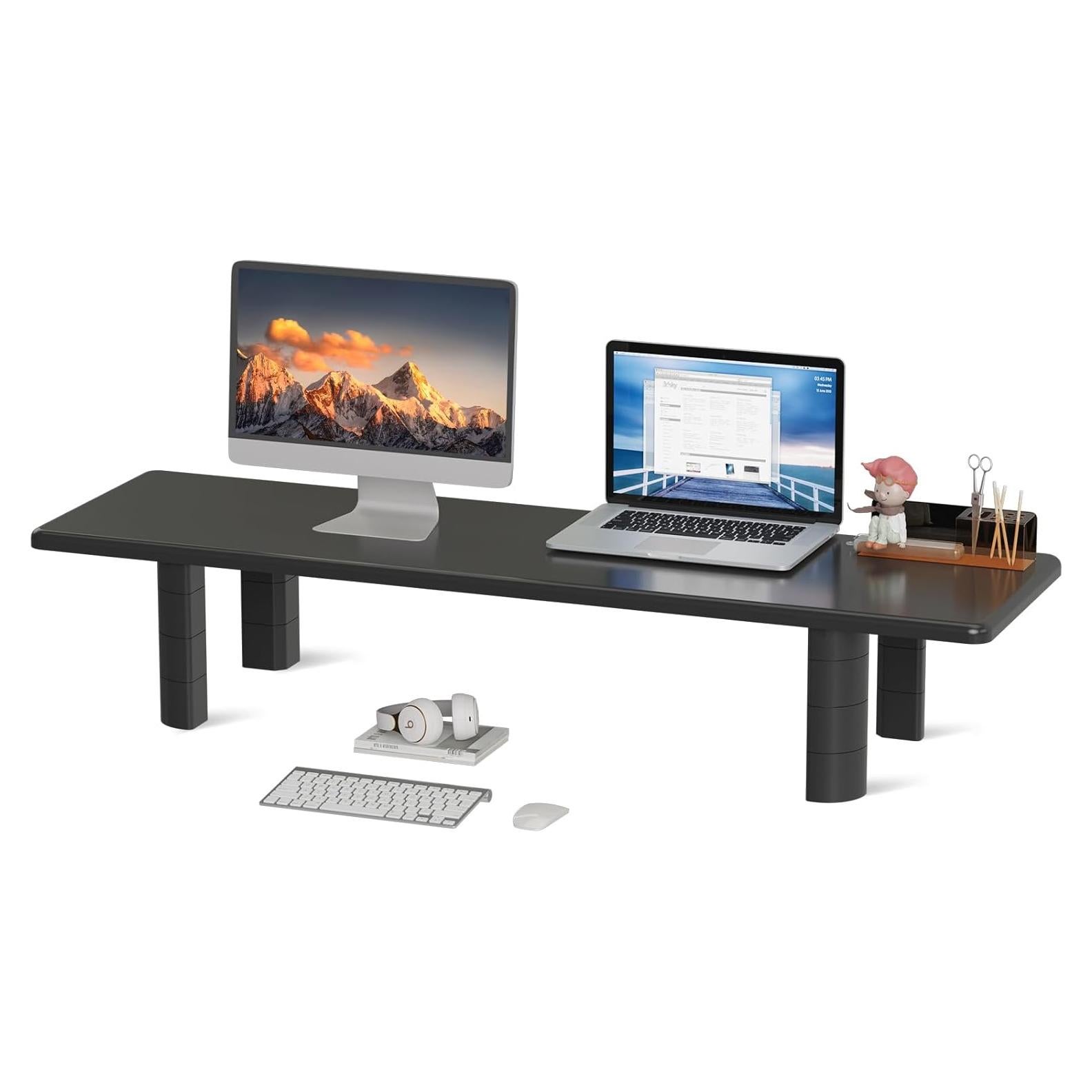 Soporte para 2 Monitores Suptek 81.99 cm Ajustable Ergonomico