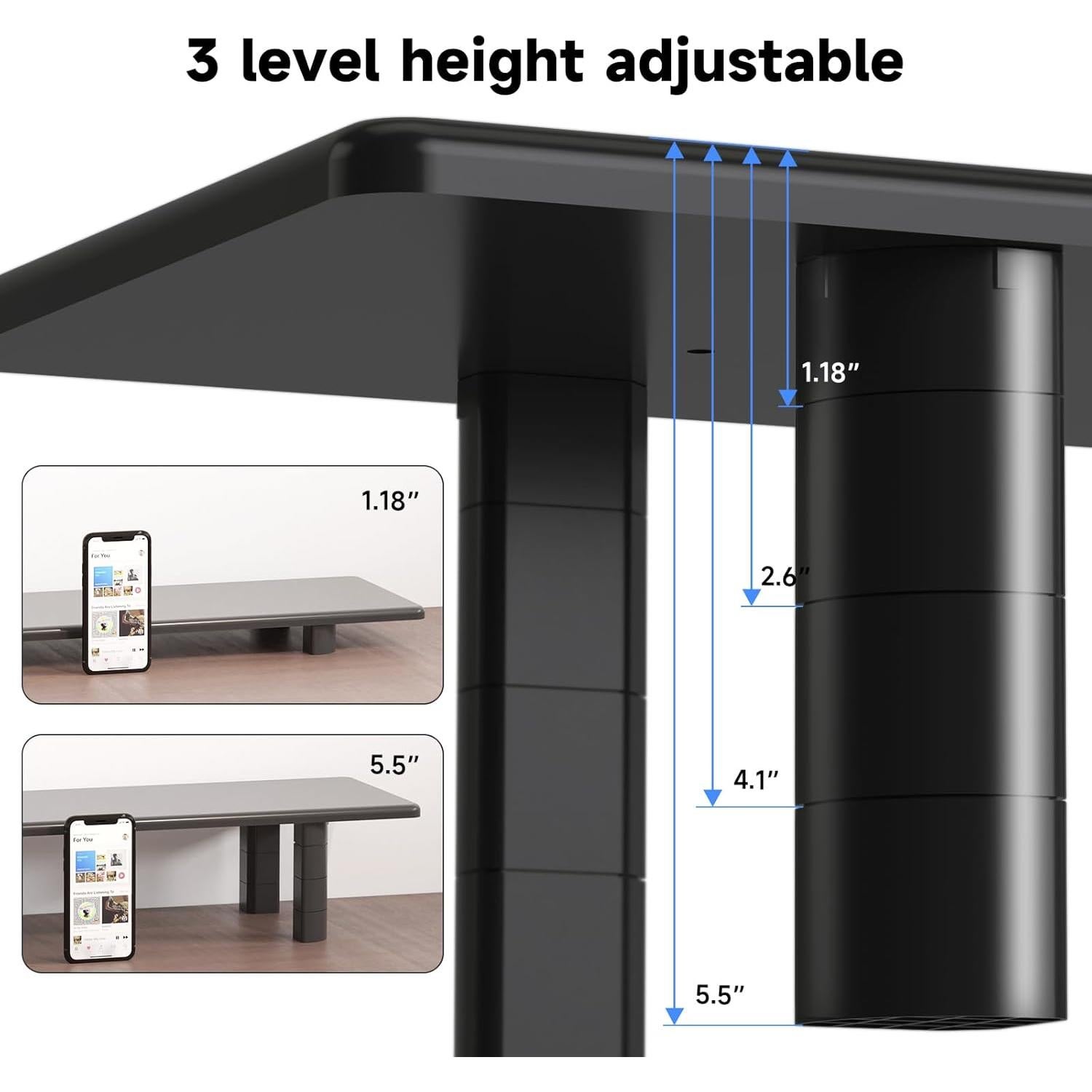 Soporte para 2 Monitores Suptek 81.99 cm Ajustable Ergonomico
