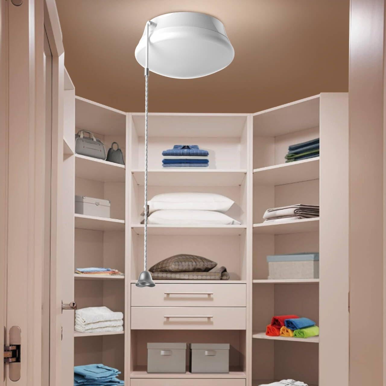 Luz de Techo LED Lightdot 12W 4000K 1300lm con Cadena de Tirar