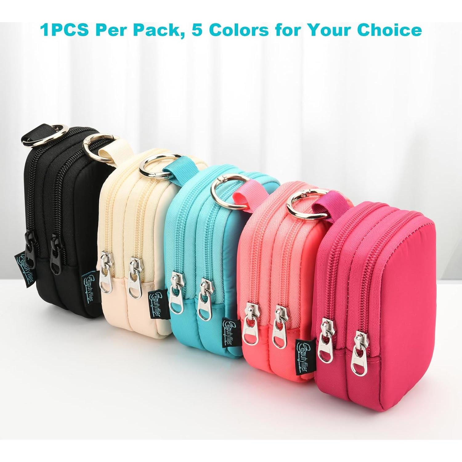 Funda Doble Bolsillo Beautyflier para Spray Desinfectante 30ml Beige